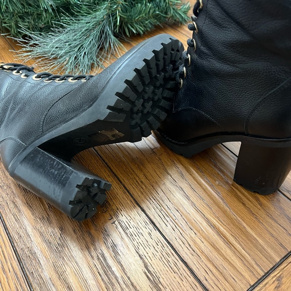 MK black, brown and gold boots. Wms sz 6 - Picture 2 of 3